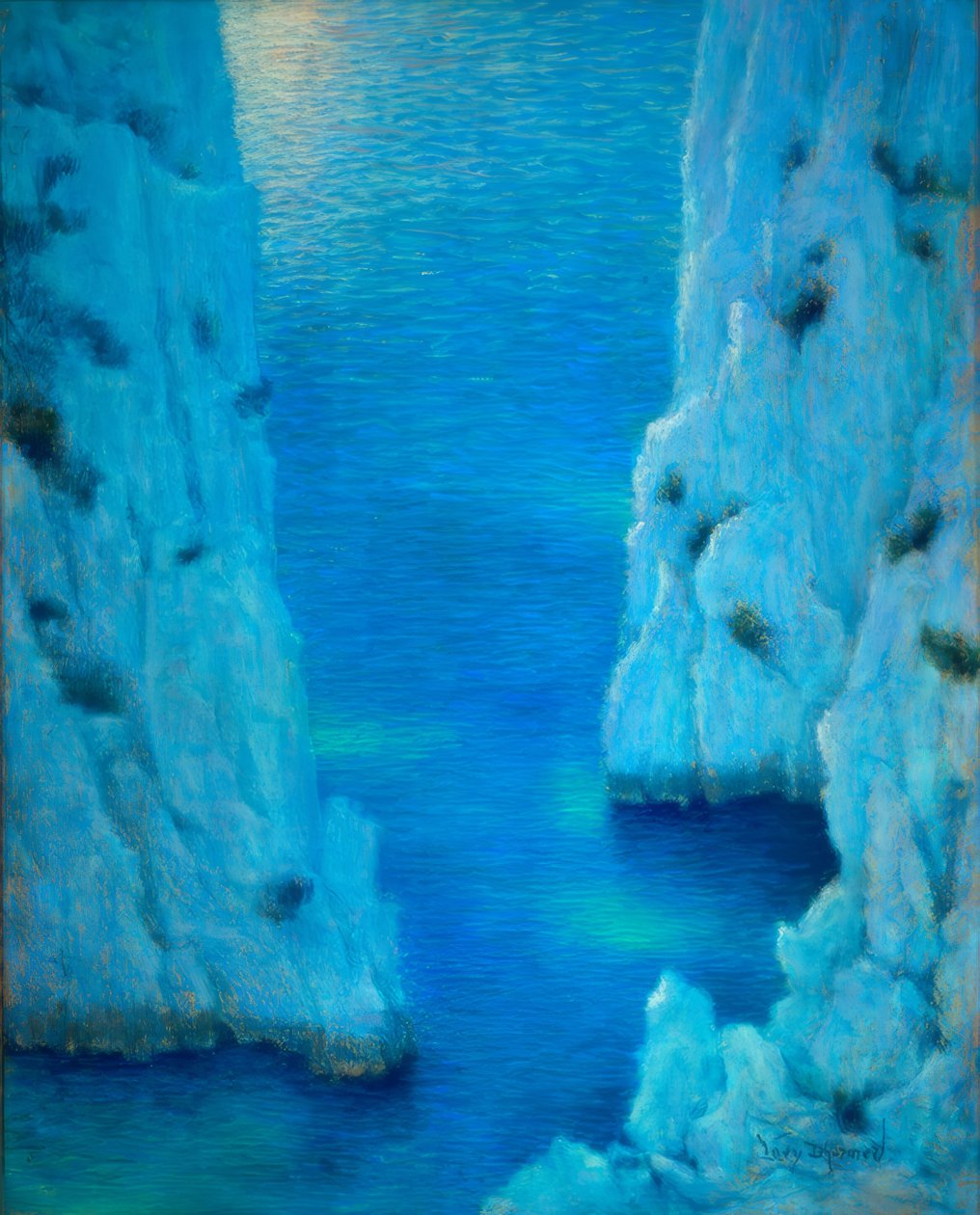 Calanque-elven av Lucien Levy-Dhurmer