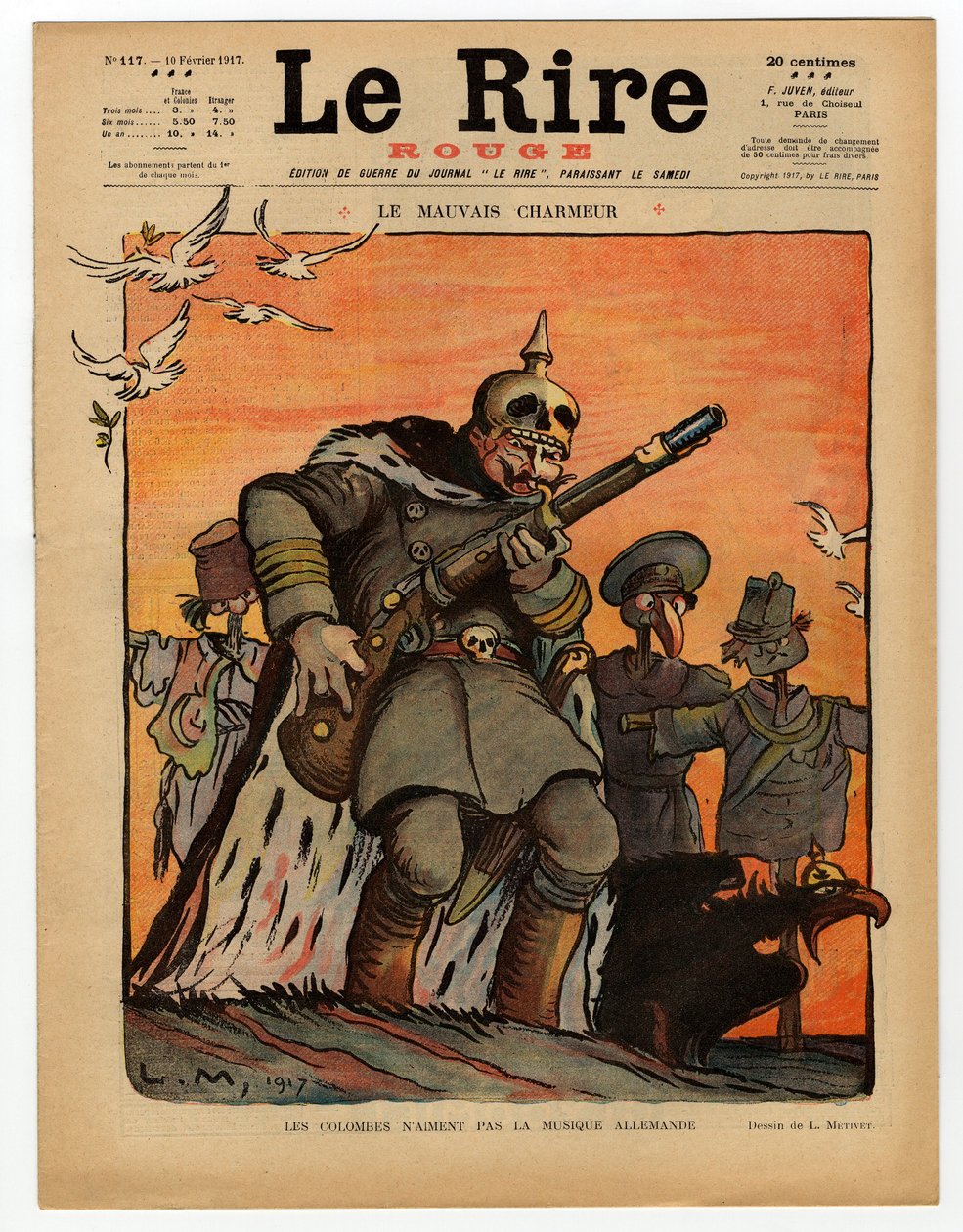 Cover av "Red Laughter", Satirical in Colors av Lucien Metivet