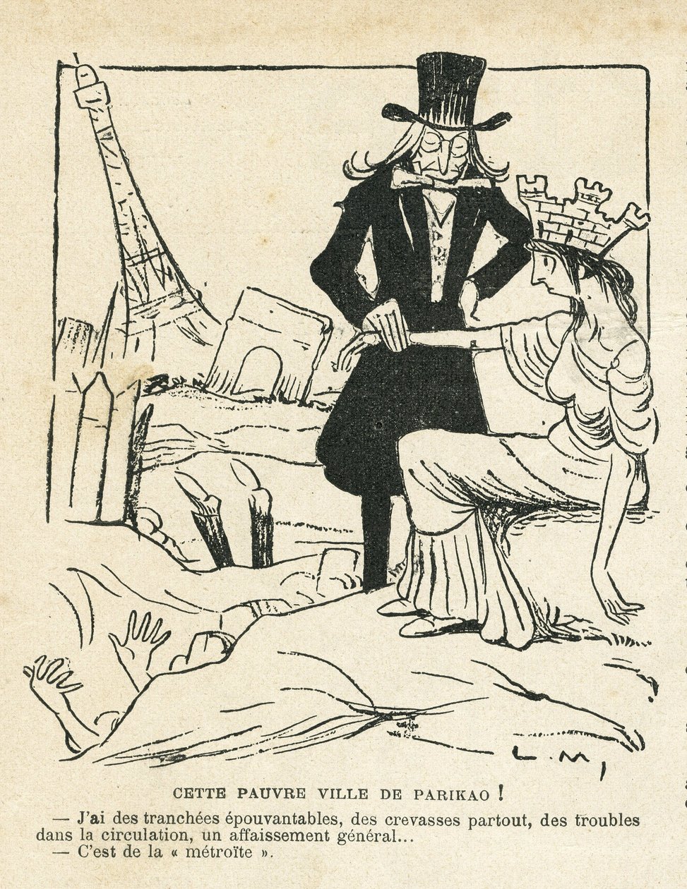 Illustrasjon i Le Rire av Lucien Metivet