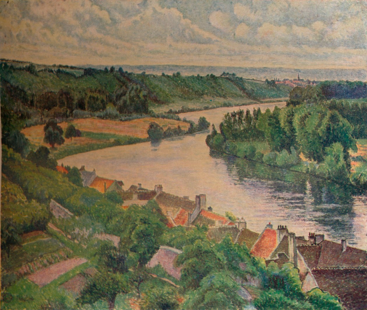 La Frette og Sartrouville, 1924. 1925 av Lucien Pissaro