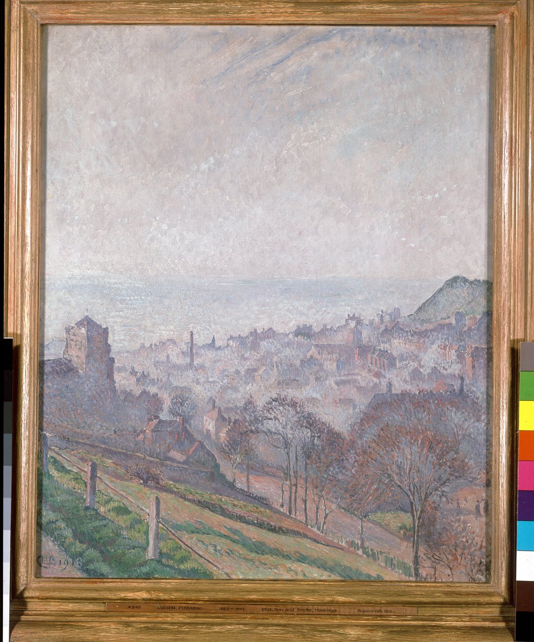 Hastings: Tåke, sol og røyk av Lucien Pissarro