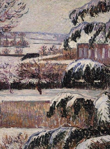 Inntrykk av snø, Eragny av Lucien Pissarro