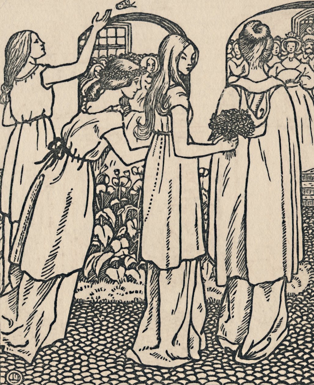 Tornerose, 1919 av Lucien Pissarro