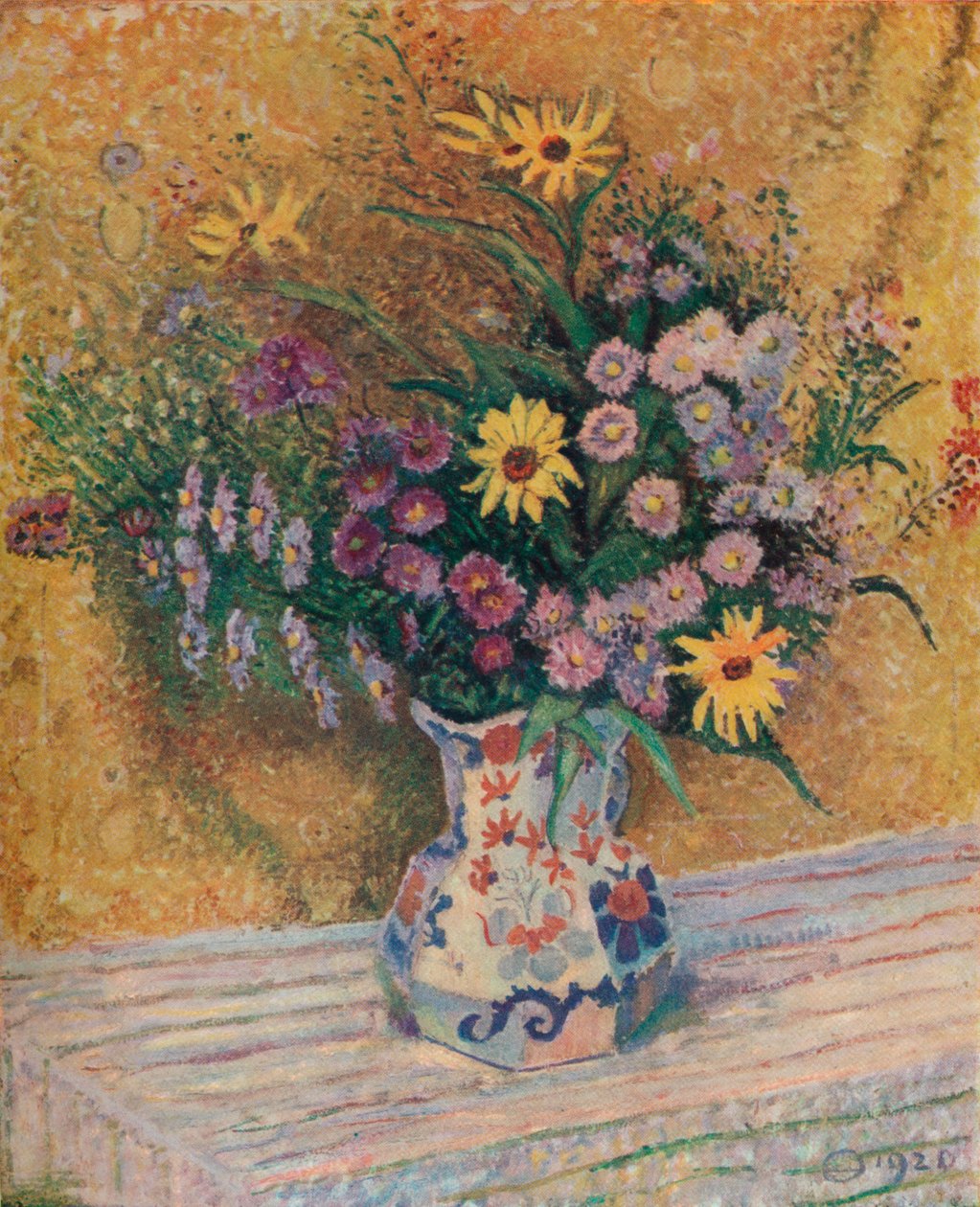 Michaelmas Tusenfryd, c1920 av Lucien Pissarro