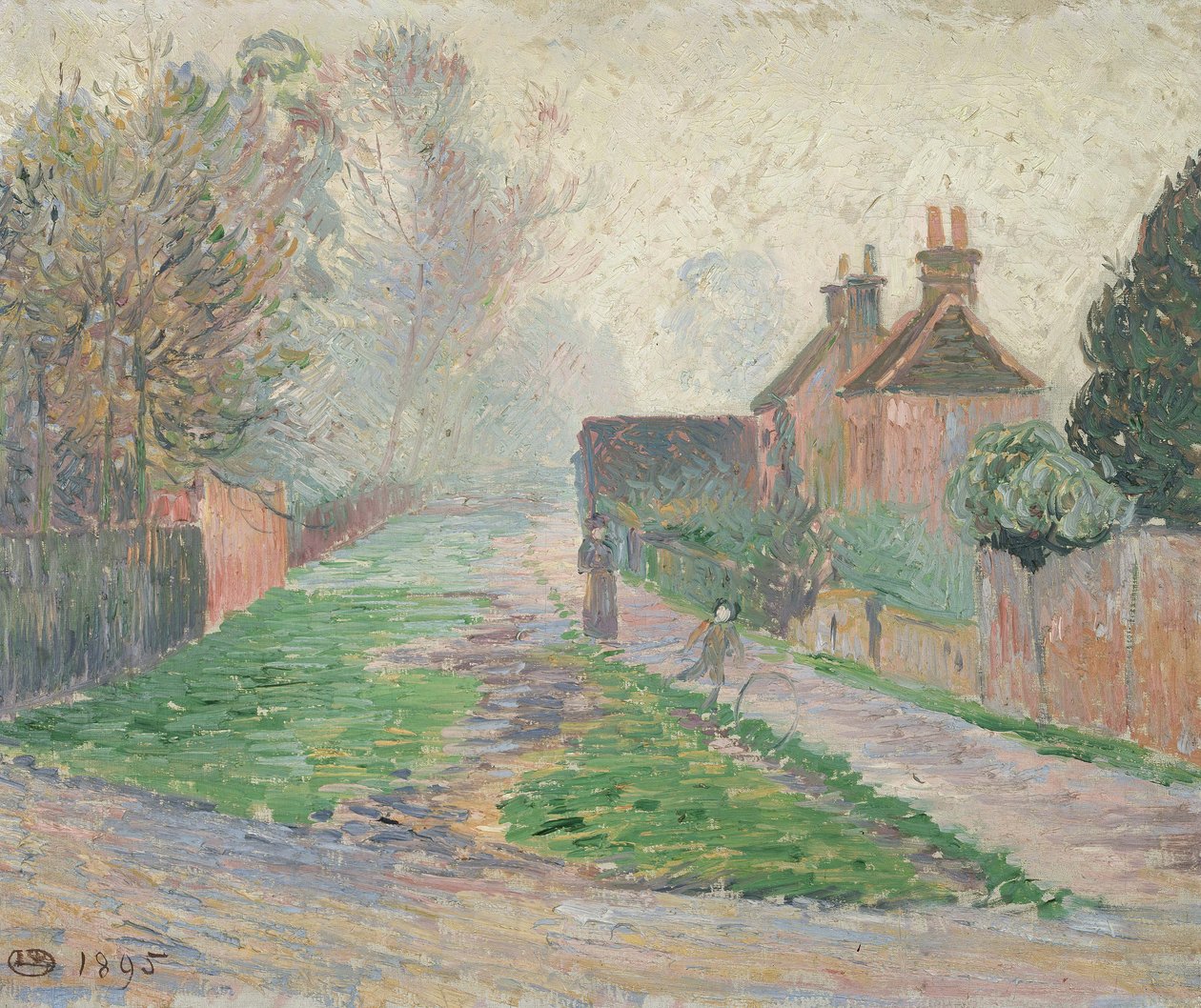 november morgen, Epping, 1895 av Lucien Pissarro