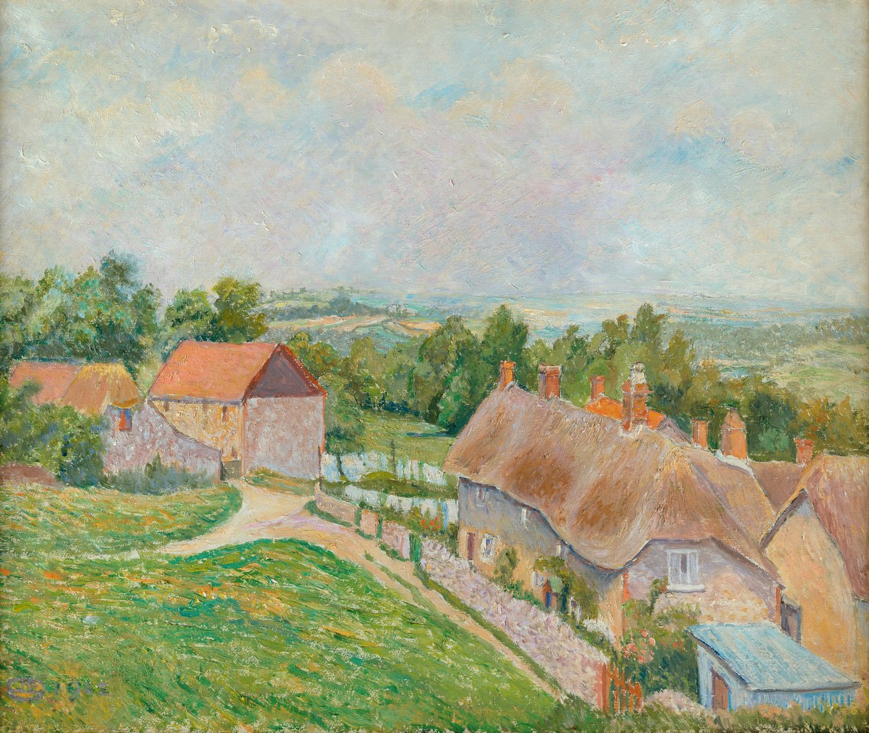 Phippens Cottage, Hewood Green av Lucien Pissarro