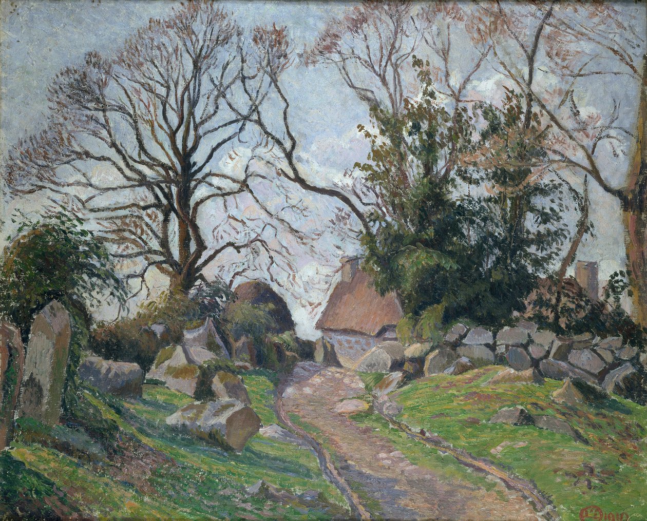 Poulfenc a Riec, 1910 av Lucien Pissarro
