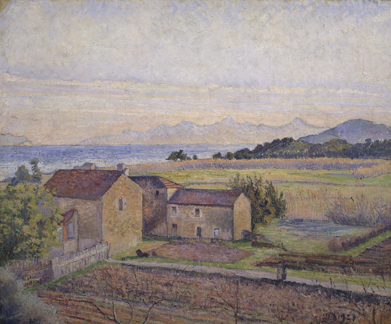 Rade de Bormes av Lucien Pissarro