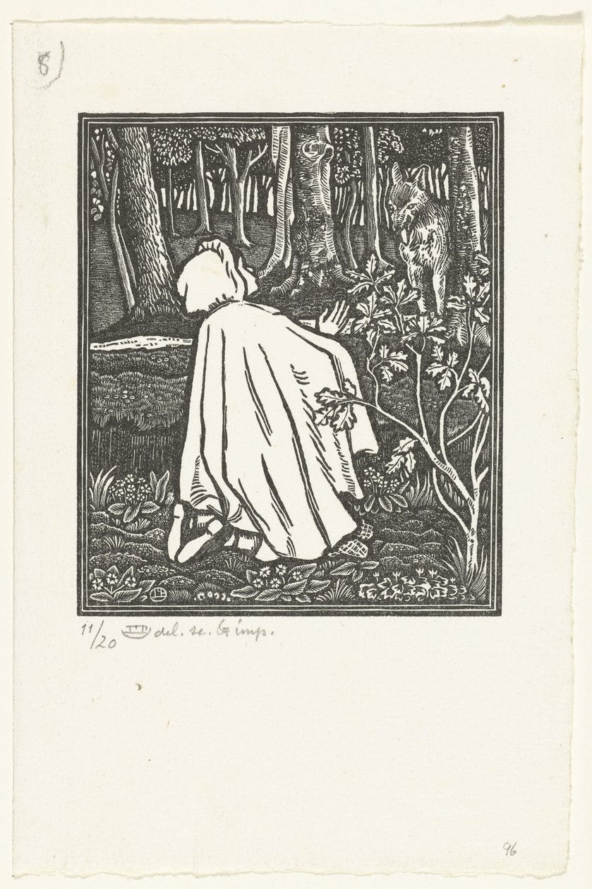 Roodkapje Rødhette av Lucien Pissarro