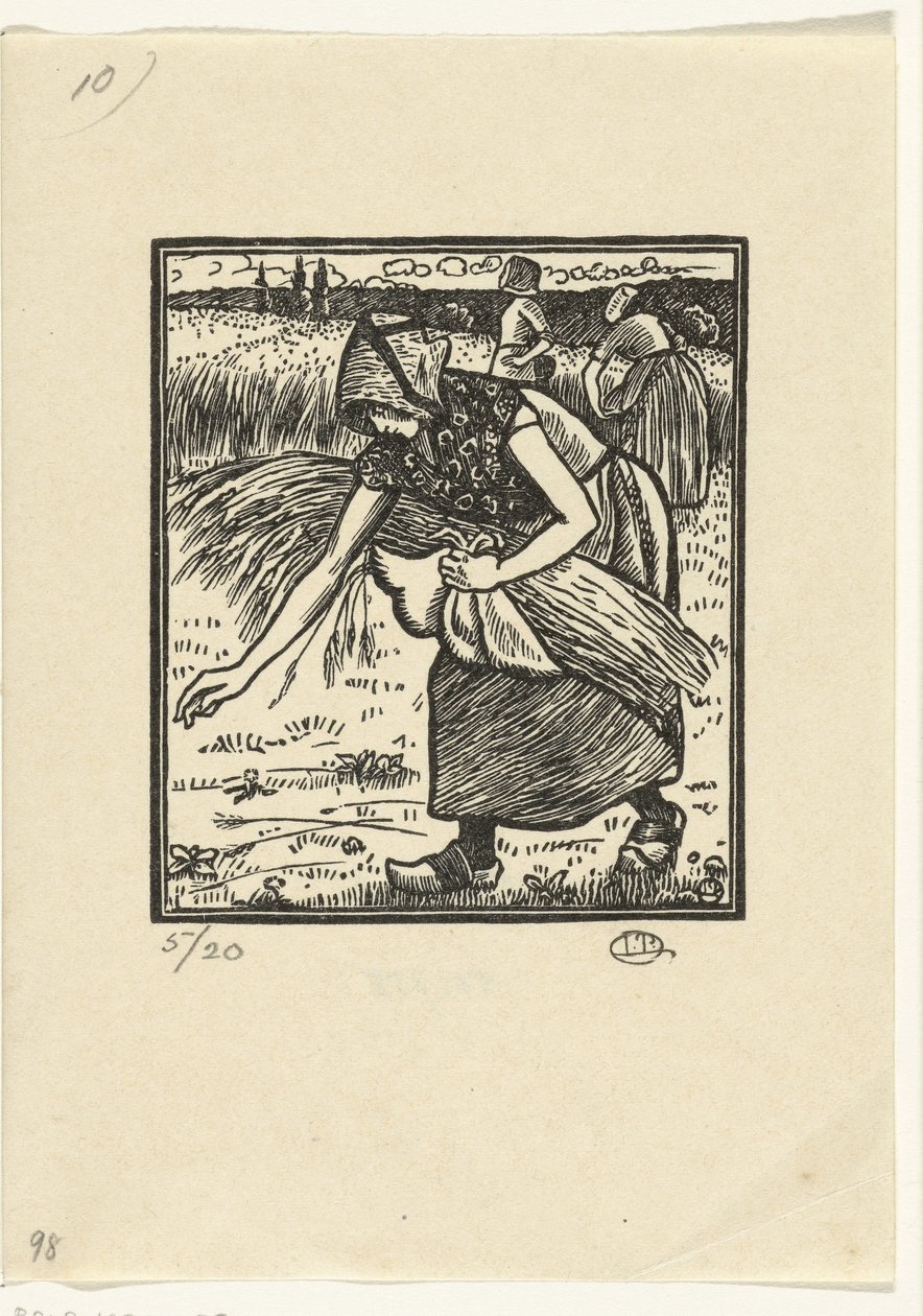 Ruth samler ører av Lucien Pissarro