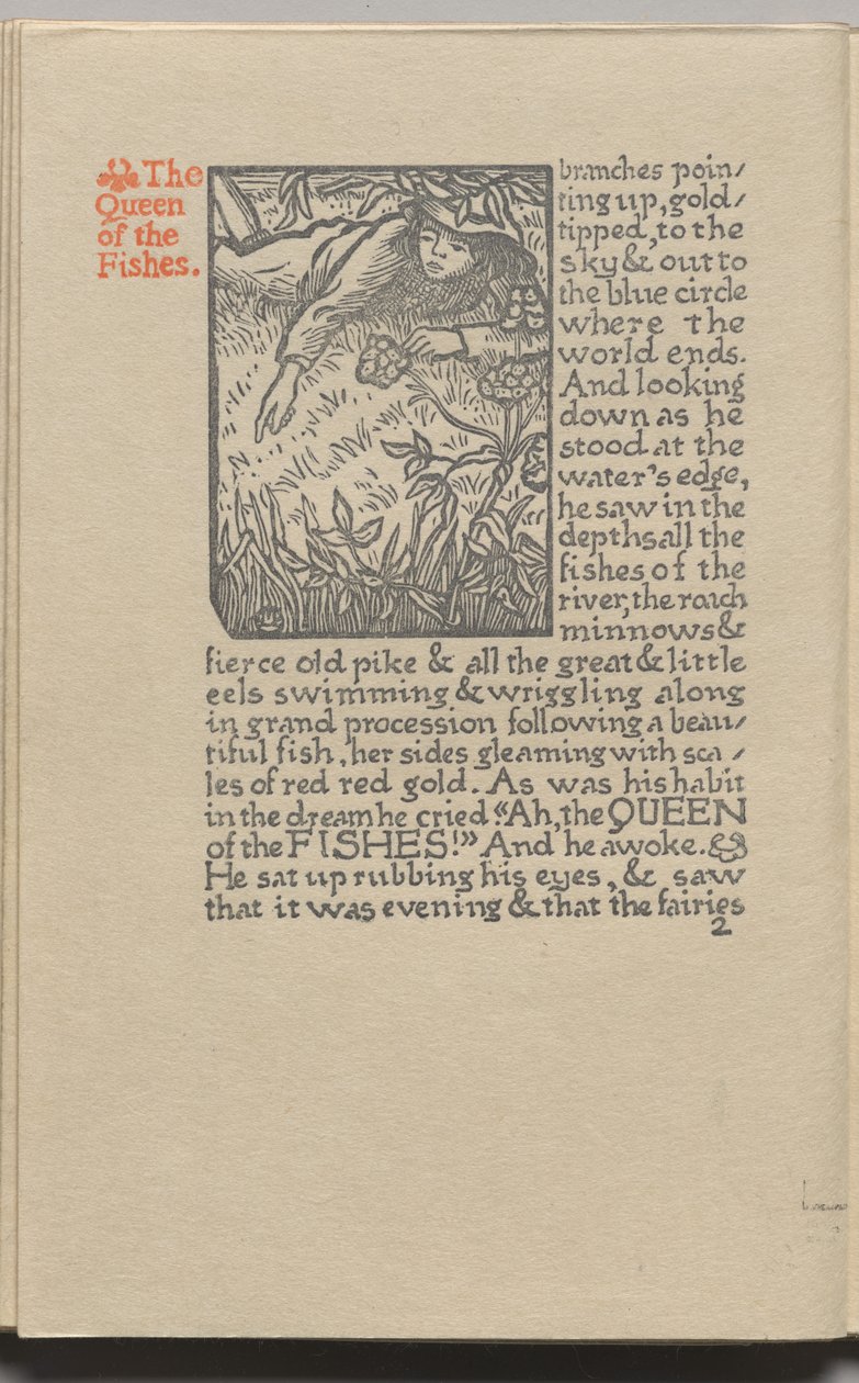 The Queen of the Fishes: Plate 2 av Lucien Pissarro