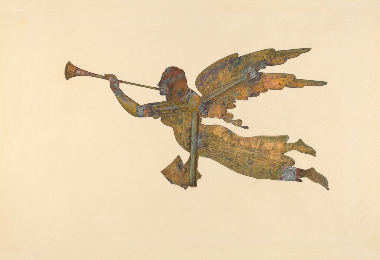 Gabriel Weather Vane, ca. 1939. av Lucille Chabot