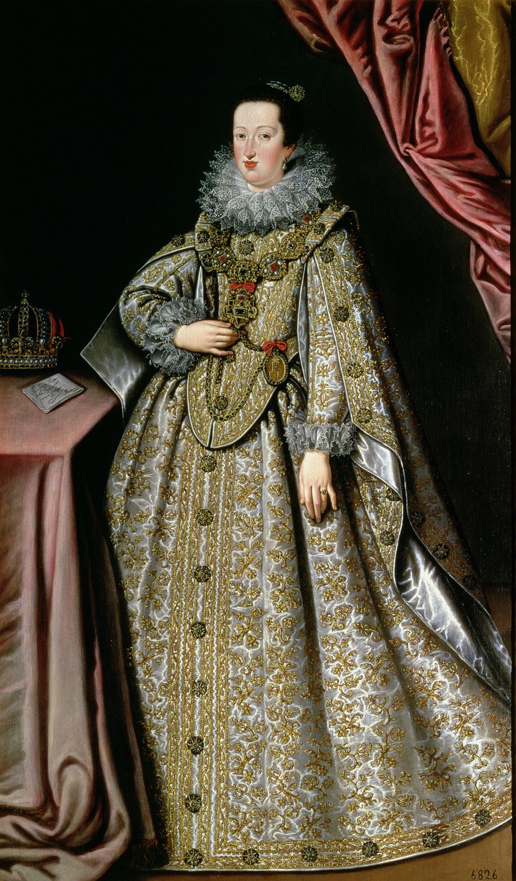 Eleanor Gonzaga (1598-1655), kone til Ferdinand II (1578-1637) den hellige romerske keiseren, tidlig på 1600-tallet av Lucrina Fetti