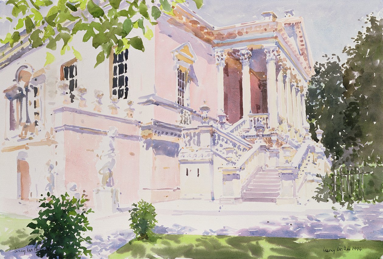 Chiswick House, 1994 (wc på papir) av Lucy Willis