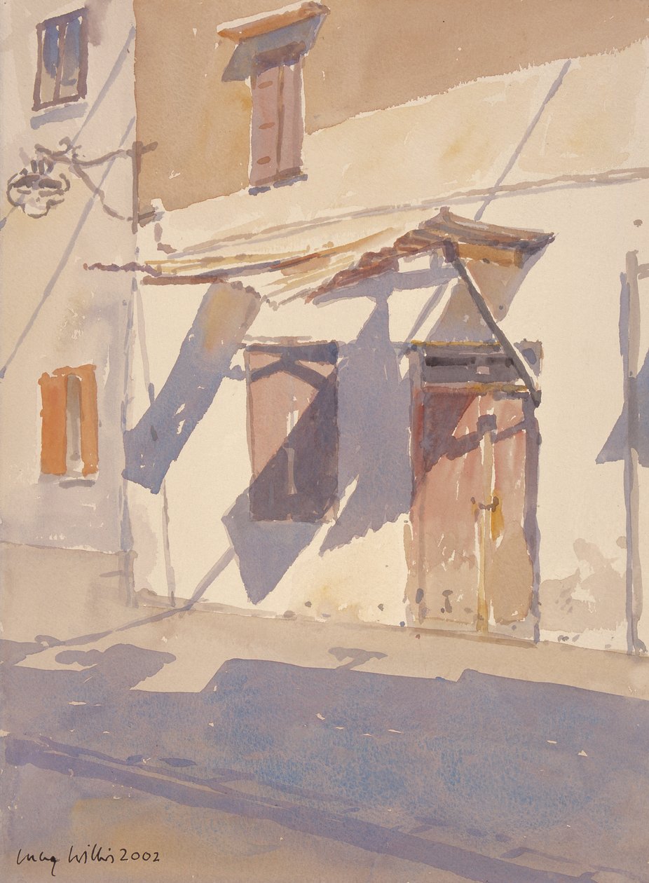 Cretan Shadows, 2002 (wc på papir) av Lucy Willis