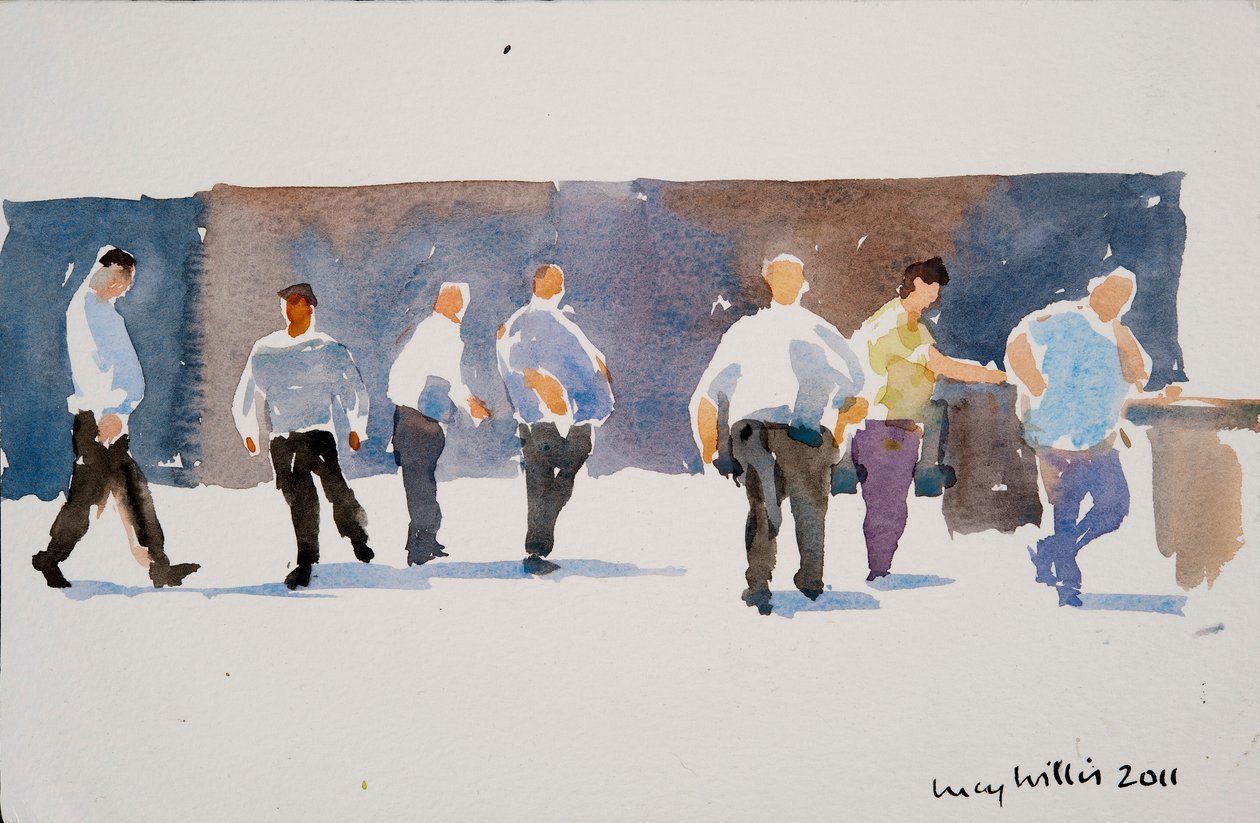 Menn på Phoenicia Hotel, 2011 av Lucy Willis