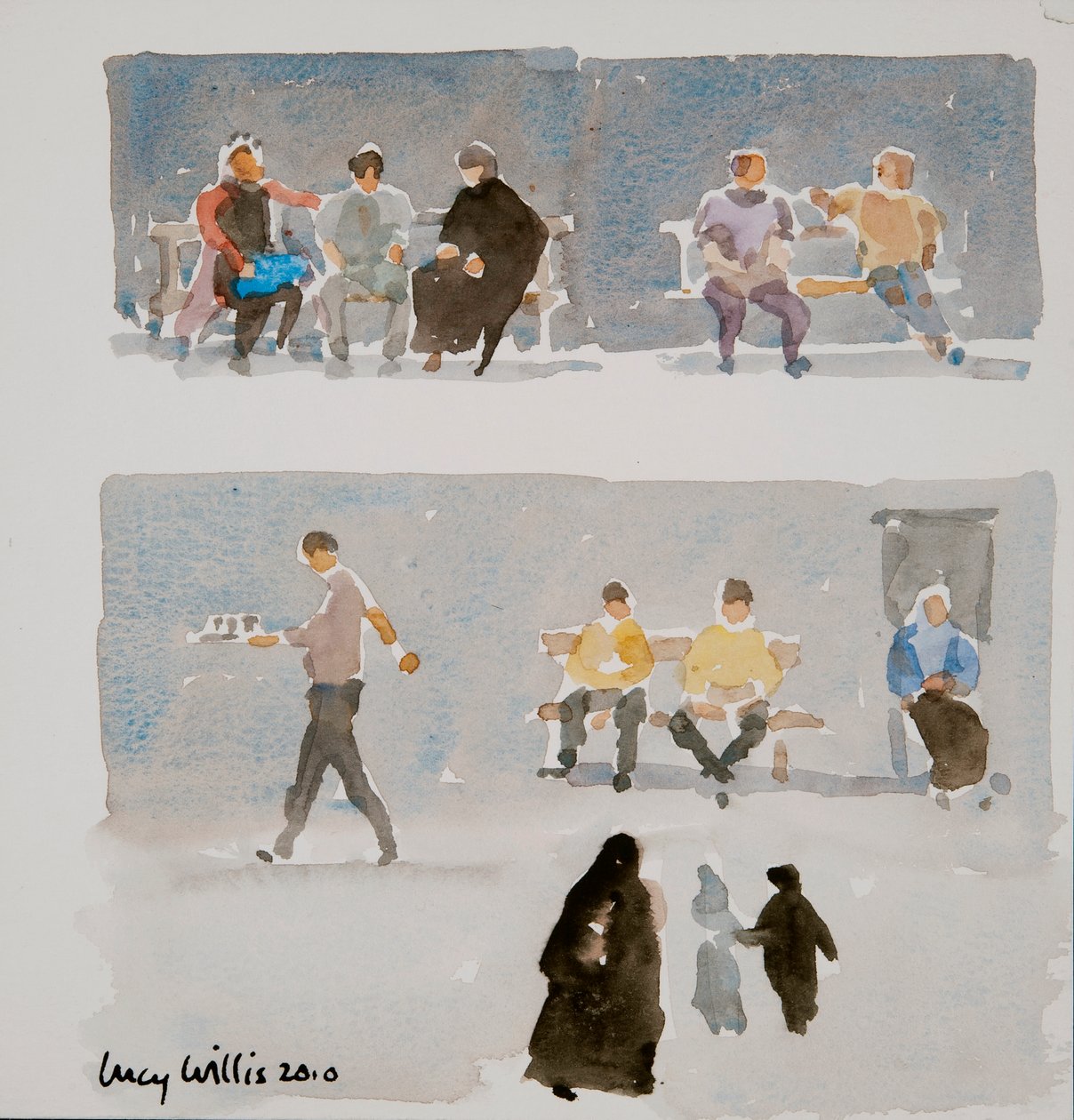 Folk i Aleppo, 2010 av Lucy Willis
