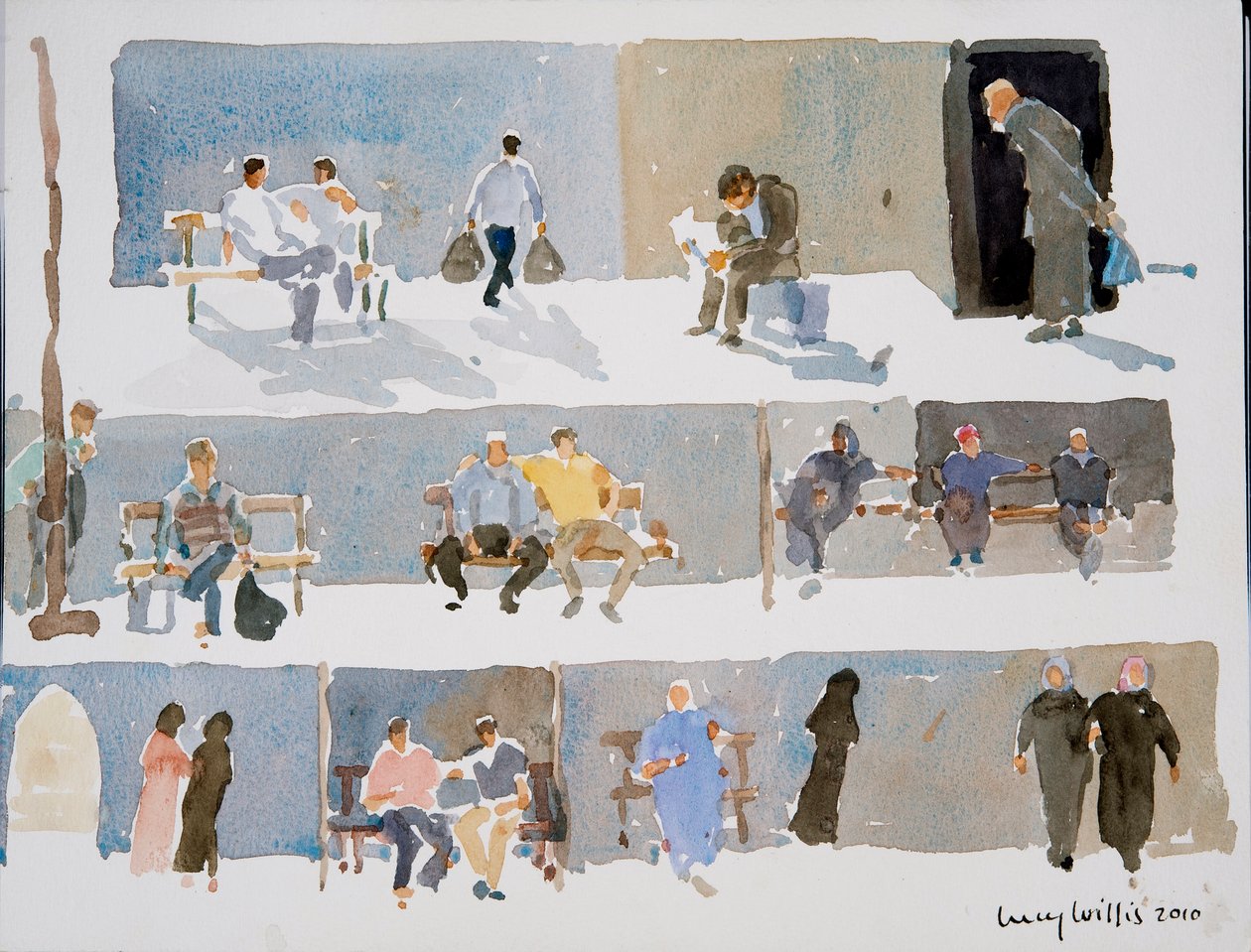 Folk i Aleppo, 2010 av Lucy Willis