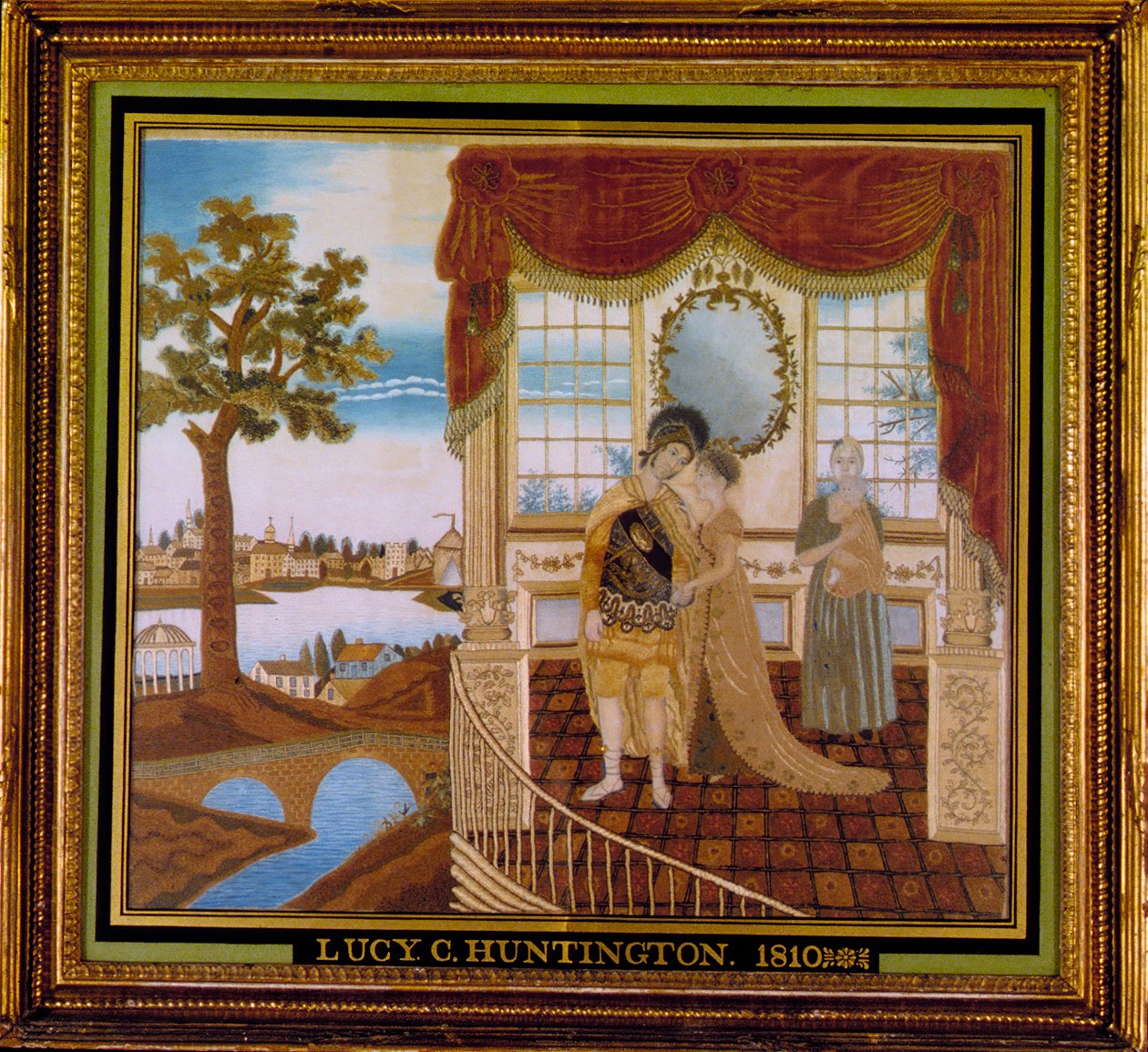 Hector tok avskjed med familien sin, 1810. av Lucy C Huntington