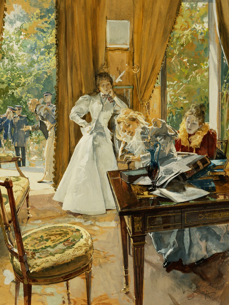 I salongen, 1897 av Ludek or Ludwig Marold