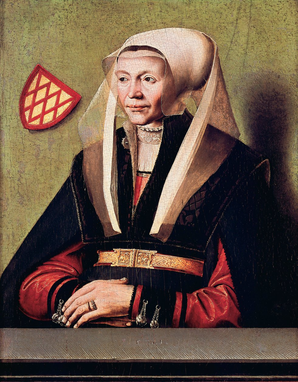 Portrett av kunstnerens kone av Ludger the Elder tom Ring