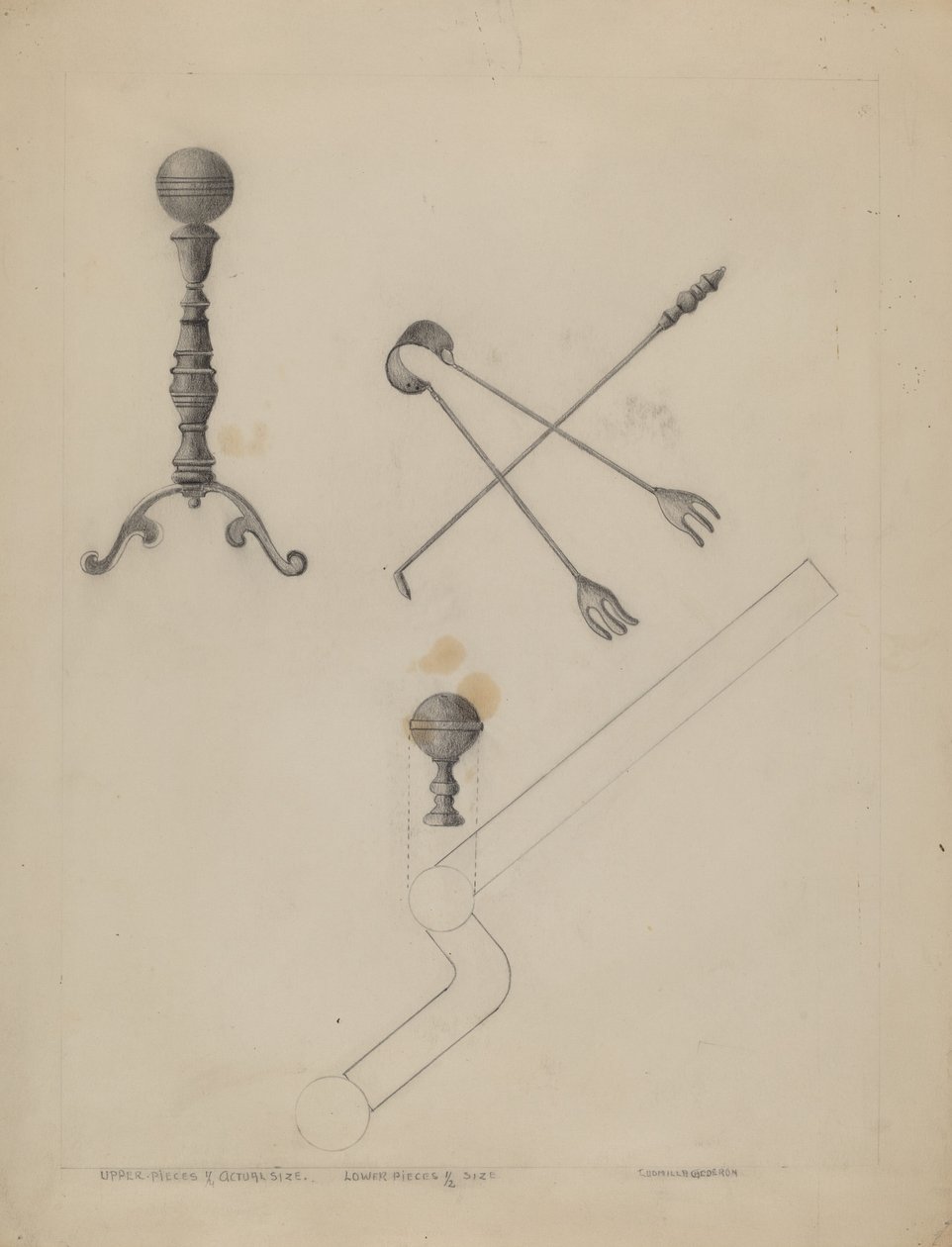 Andiron og peissett av Ludmilla Calderon