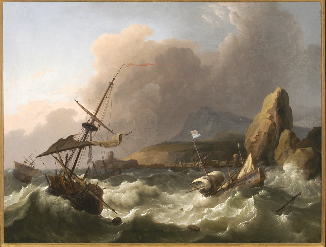 Storm til sjøs, 1702 av Ludolf Backhuysen