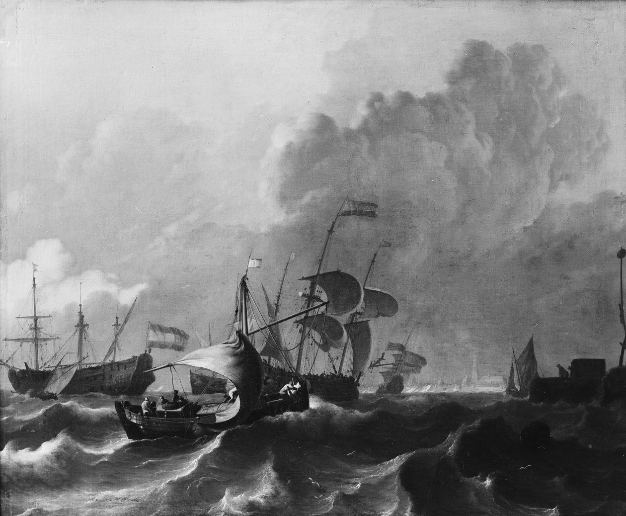 IJ utenfor Amsterdam av Ludolf Bakhuizen