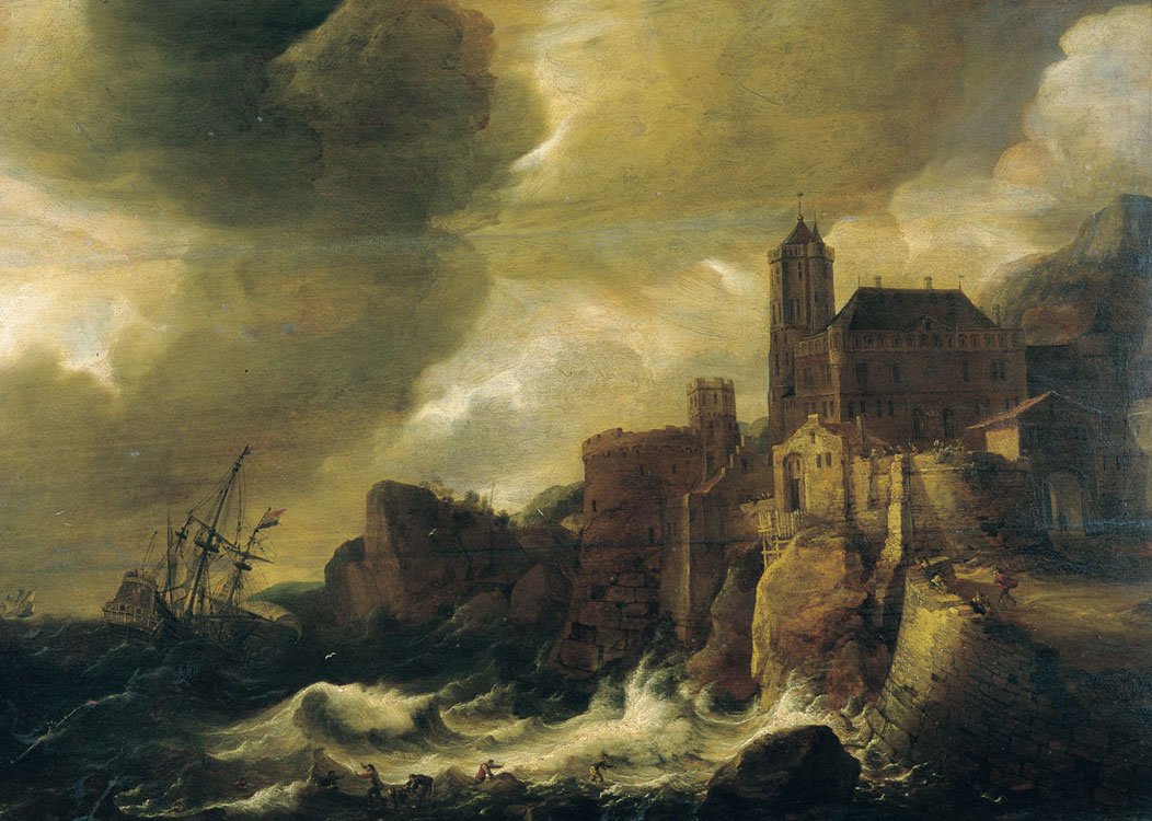 Skipsvraket av Ludolf Bakhuizen