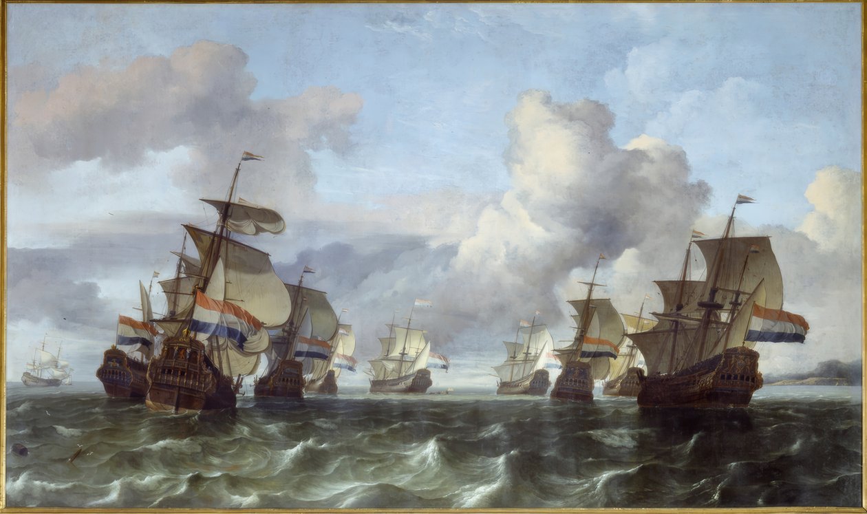 Den nederlandske flåten til den nederlandsk-indiske Kom av Ludolf Backhuysen