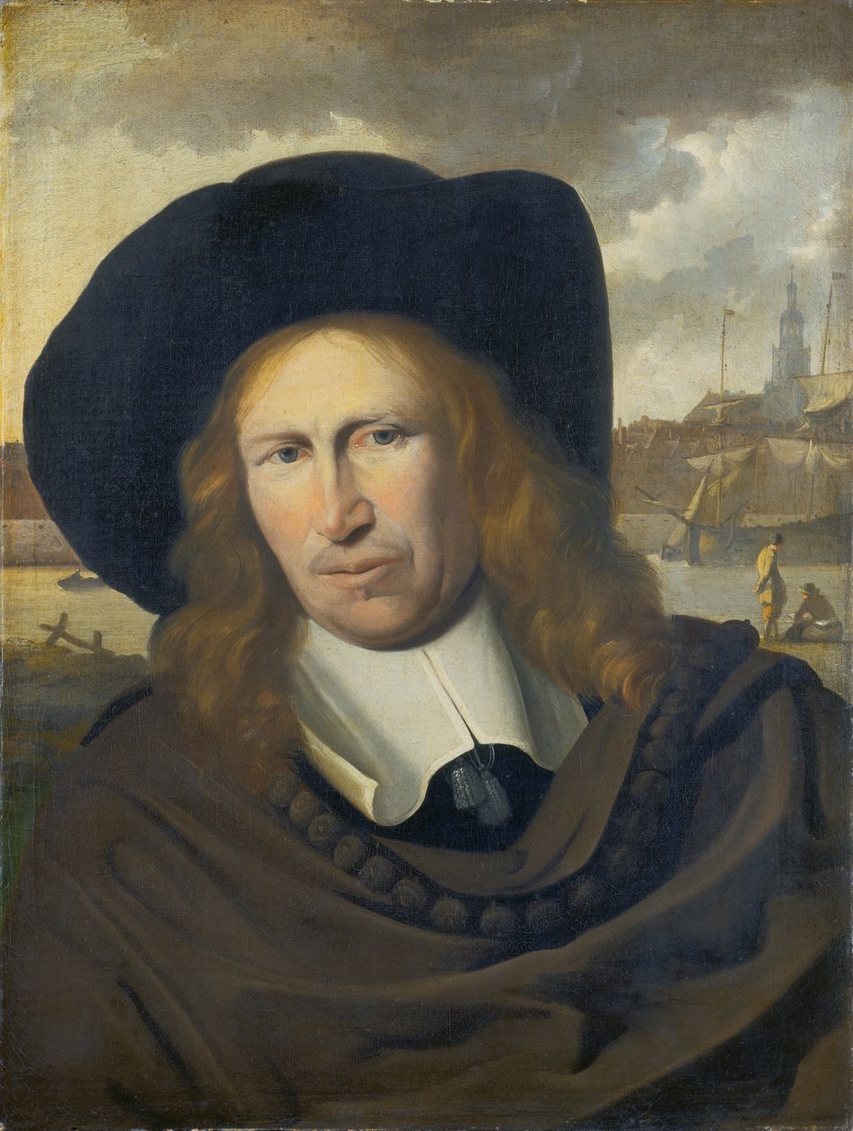 Portrett av en mann fra byen Emden av Ludolf Backhuysen