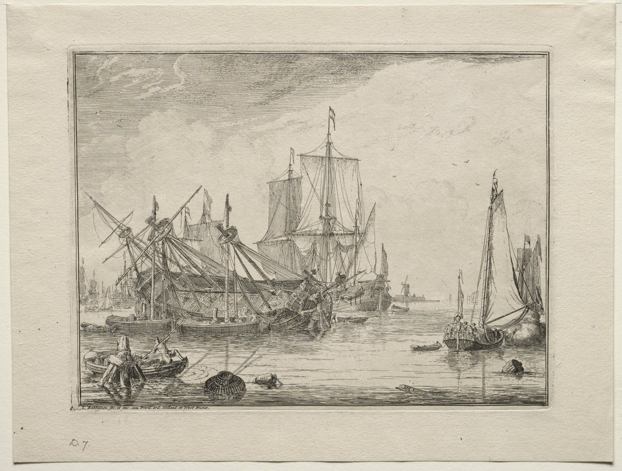 Skip under reparasjon, 1701. av Ludolf Backhuysen