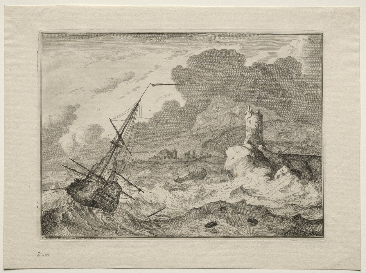 Storm til sjøs av Ludolf Backhuysen
