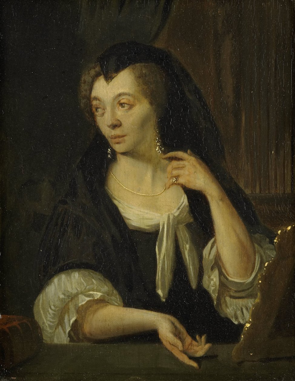 Anna de Hooghe (1645-1717). Malerens fjerde kone av Ludolf Bakhuysen