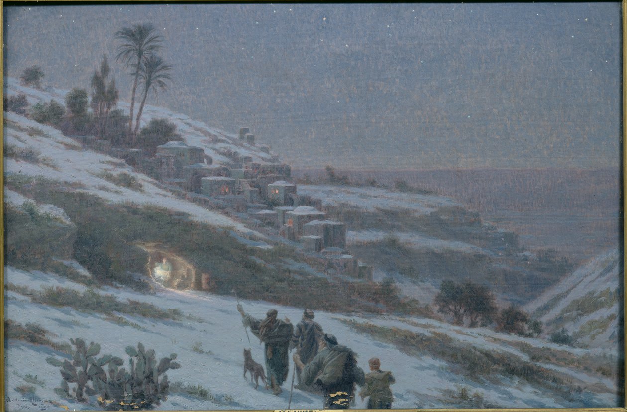 Julenatt i Betlehem, 1893 av Ludovic Alleaume