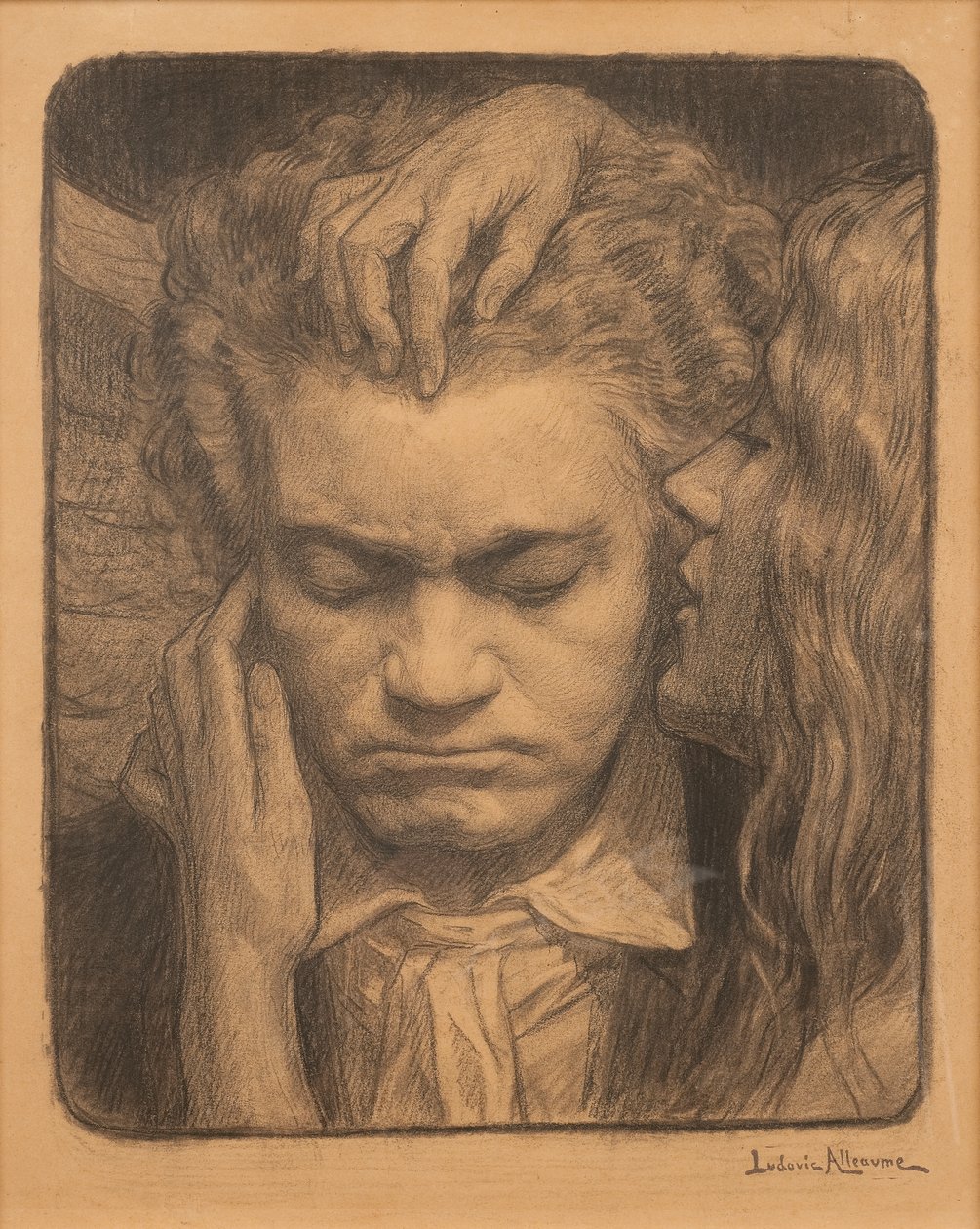 Beethoven lytter til en muse av Ludovic Alleaume