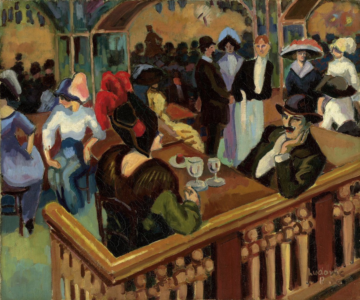 Cafe Parisien (Bal Tabarin) av Ludovic Rodolphe Pissarro