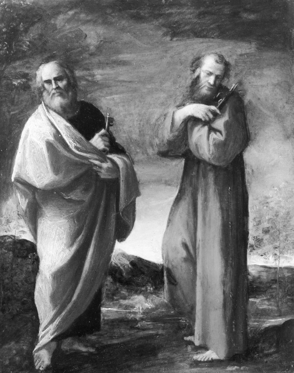 De hellige Peter og Frans av Assisi av Ludovico Carracci