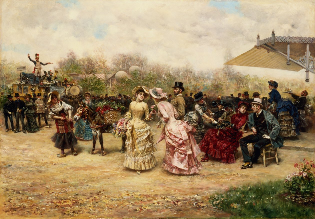 Blomsterselgerne, 1883 av Ludovico Marchetti