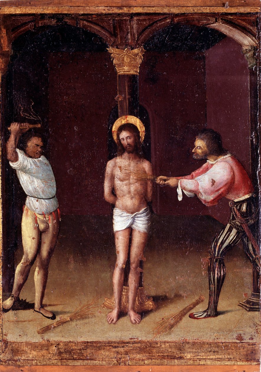 Life of the Virgin: "" La flagellation"" Serien "" Mysteries of the Rosery"" av Ludovico Brea