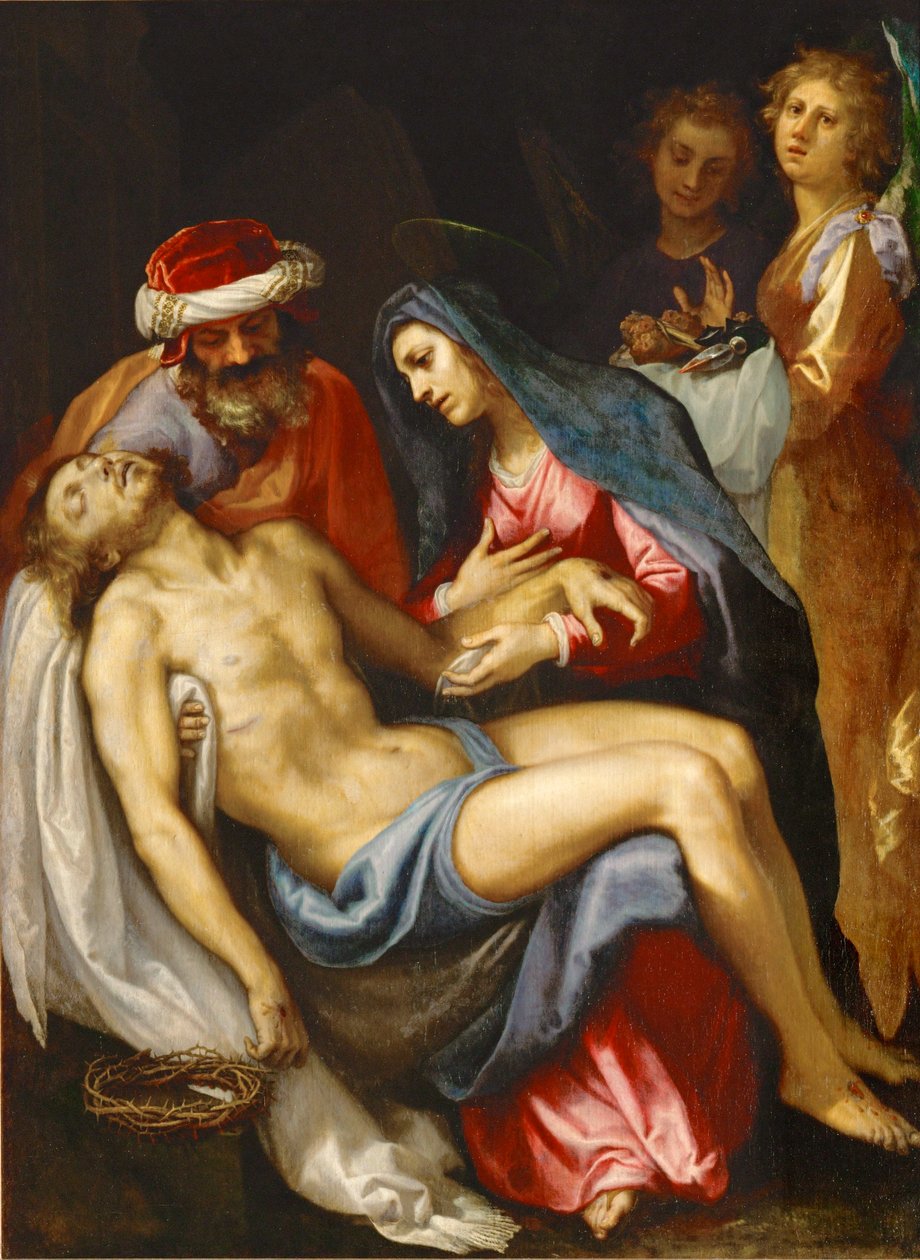Pieta, Beklagelse (maleri på lerret) av Ludovico Cardi Cigoli