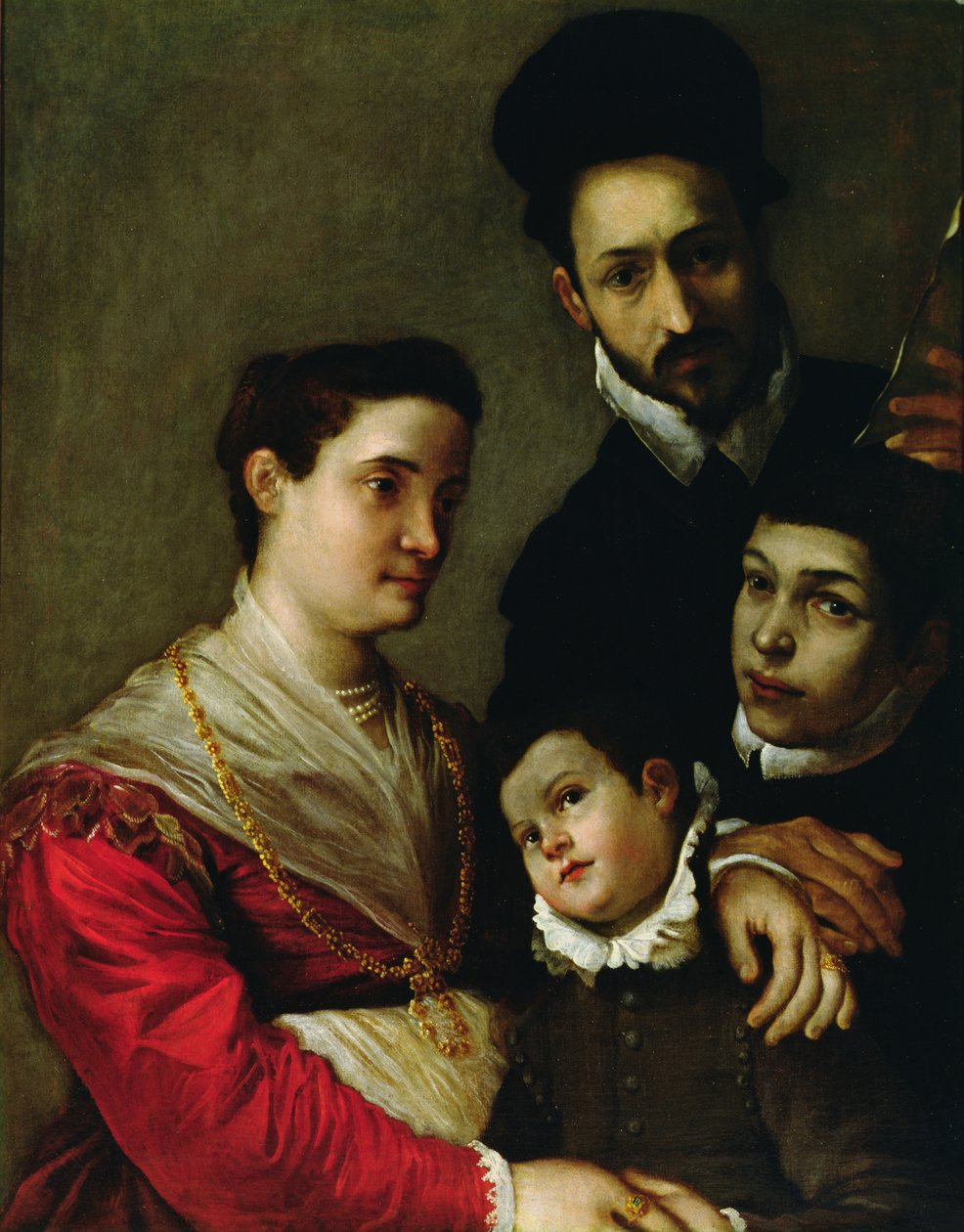 Portrett av Tacconi-familien (olje på lerret) av Ludovico Carracci
