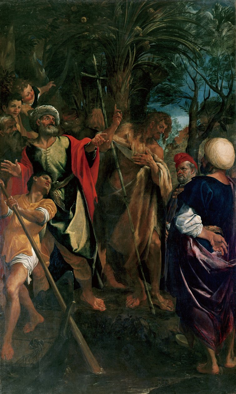 Baptistens preken av Ludovico Carracci