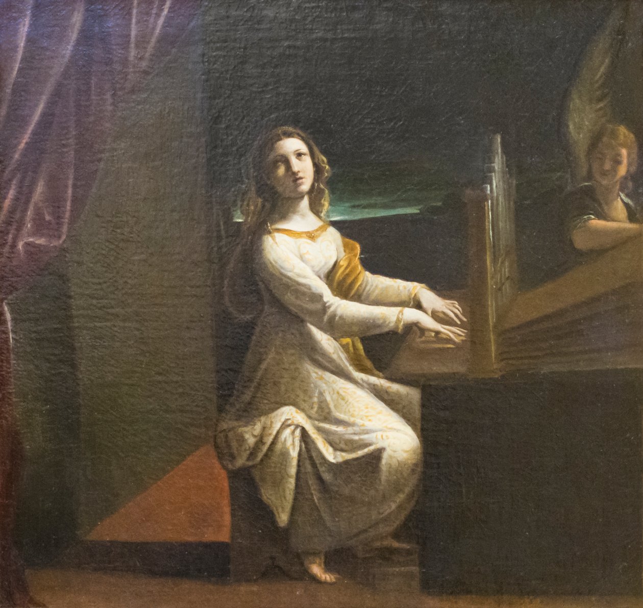 St Cecilia, ca. 1607 (olje på lerret) av Ludovico Carracci