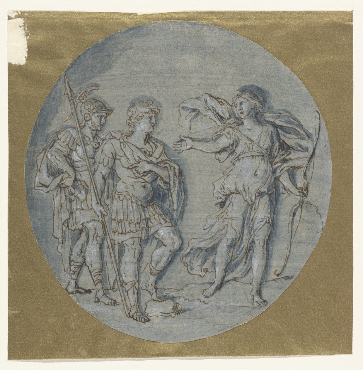Diana snakker med Aeneas og Achates av Ludovico Gimignani