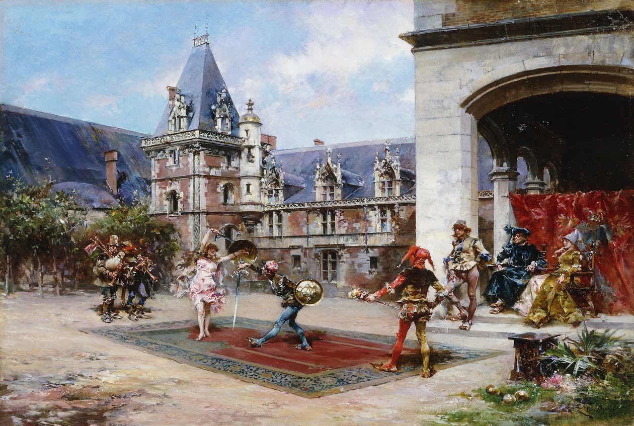 Den komiske duellen, 1885 av Ludovico Marchetti