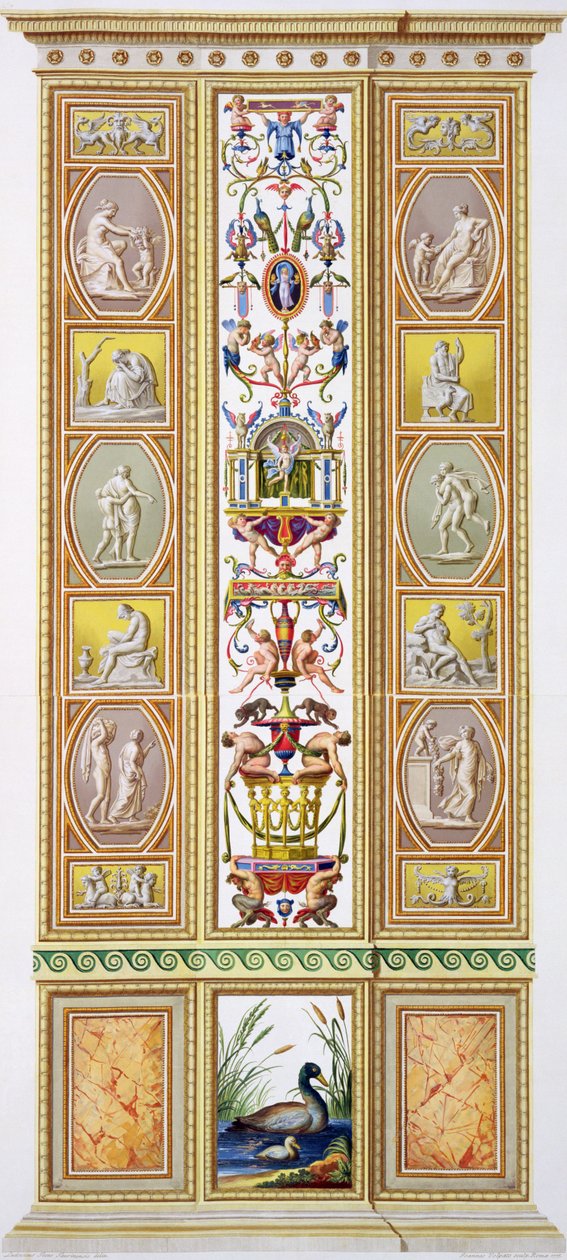 Panel fra Raphael Loggia i Vatikanet, fra 