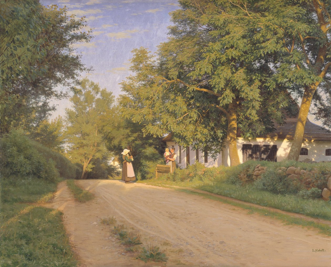 Vei gjennom en landsby av Ludvig Kabell