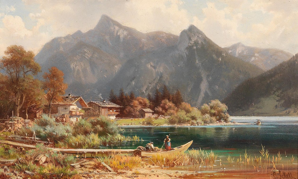 Sommer på Schliersee av Ludwig Sckell