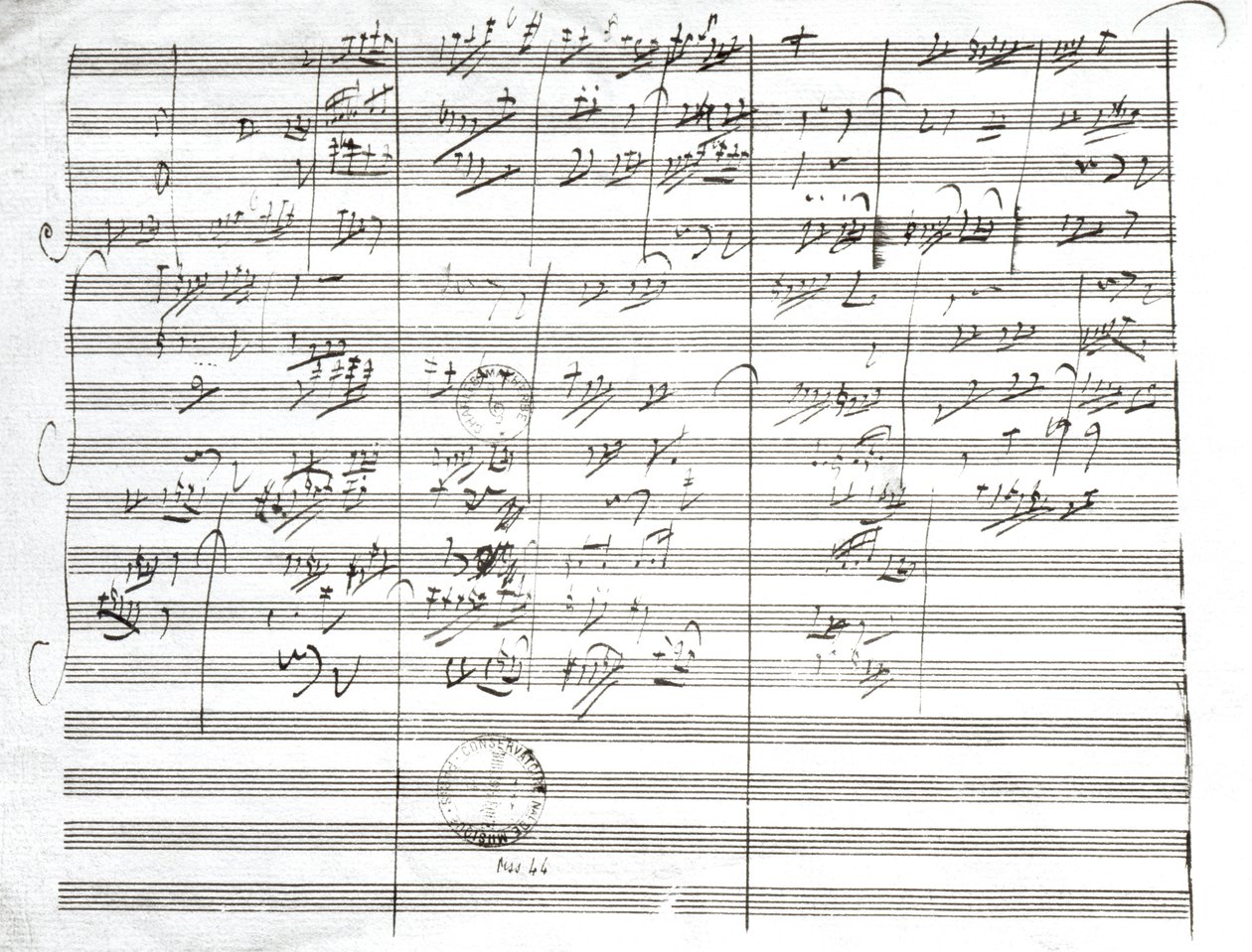 Partitur for 3. sats av 5. symfoni av Ludwig van Beethoven